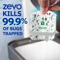 Zevo kills 99.9% of trapped bugs.